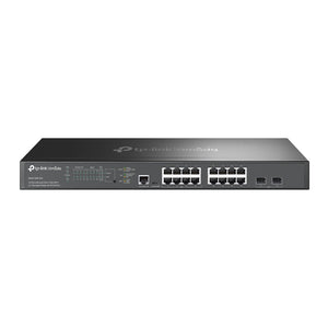Omada 16-Port 2.5GBASE-T and 2-Port 10GE SFP+ L2+ Managed Switch with 8 x PoE+, SG3218XP-M2